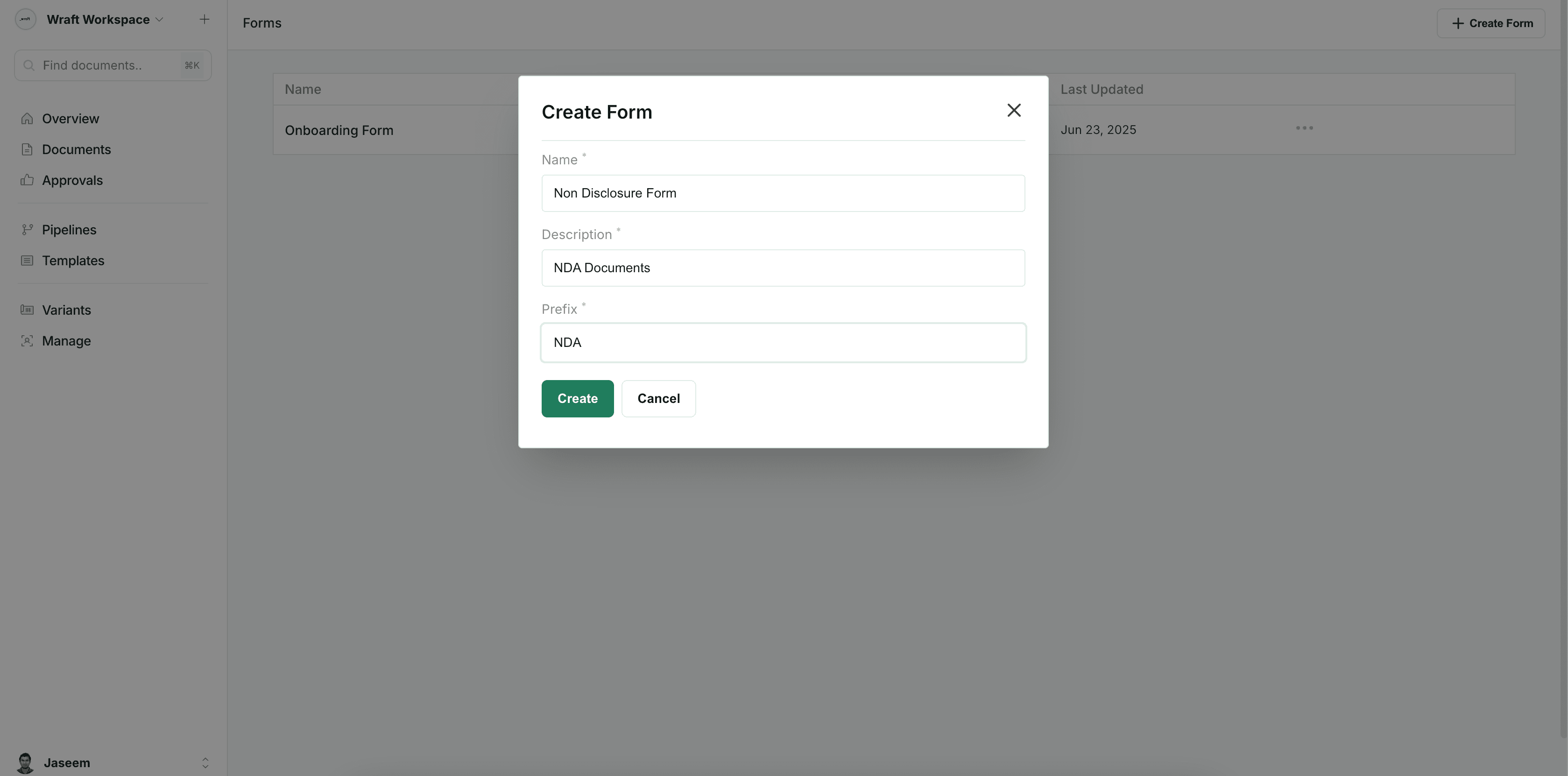 Form Name