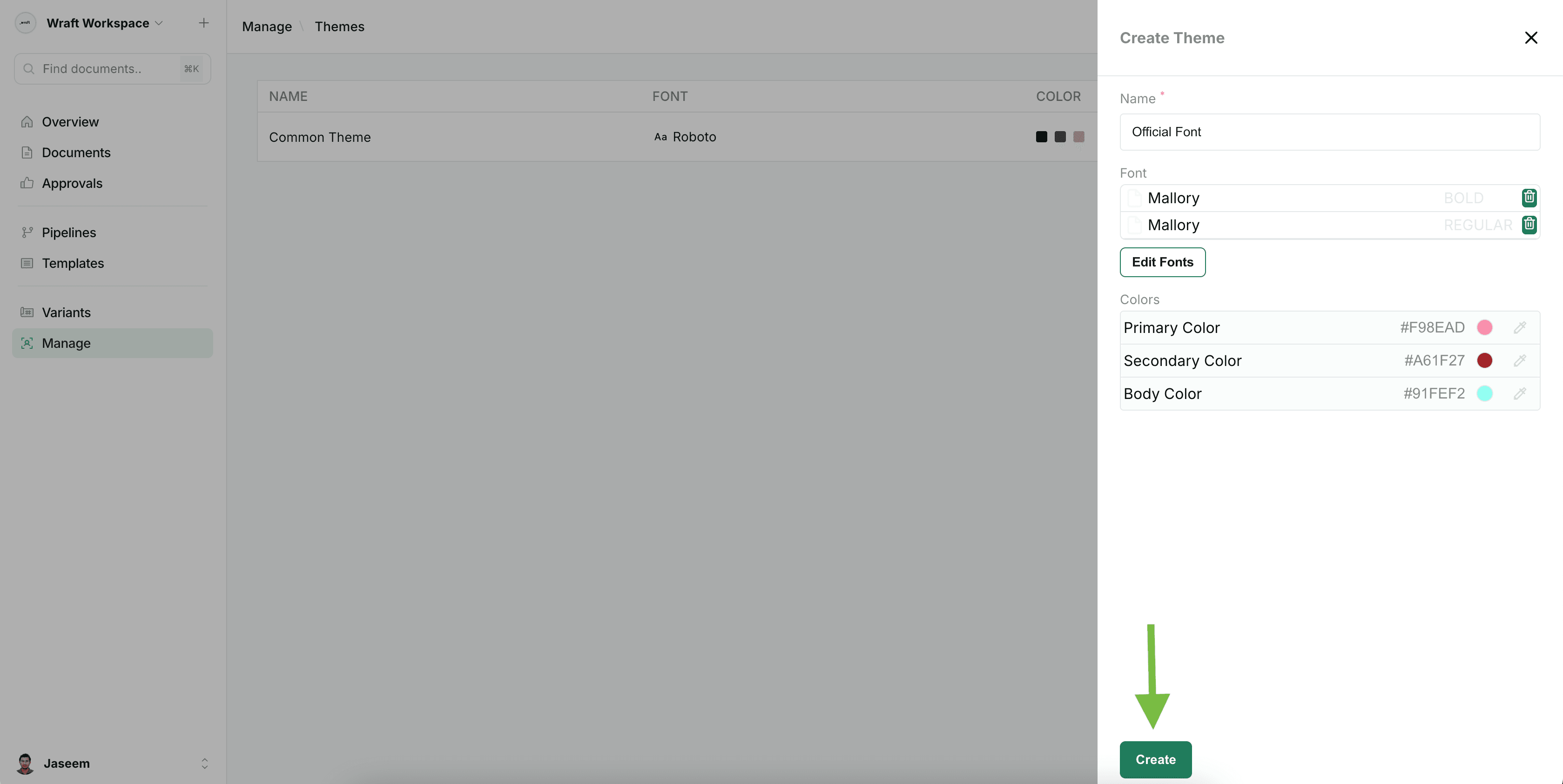 Create Theme