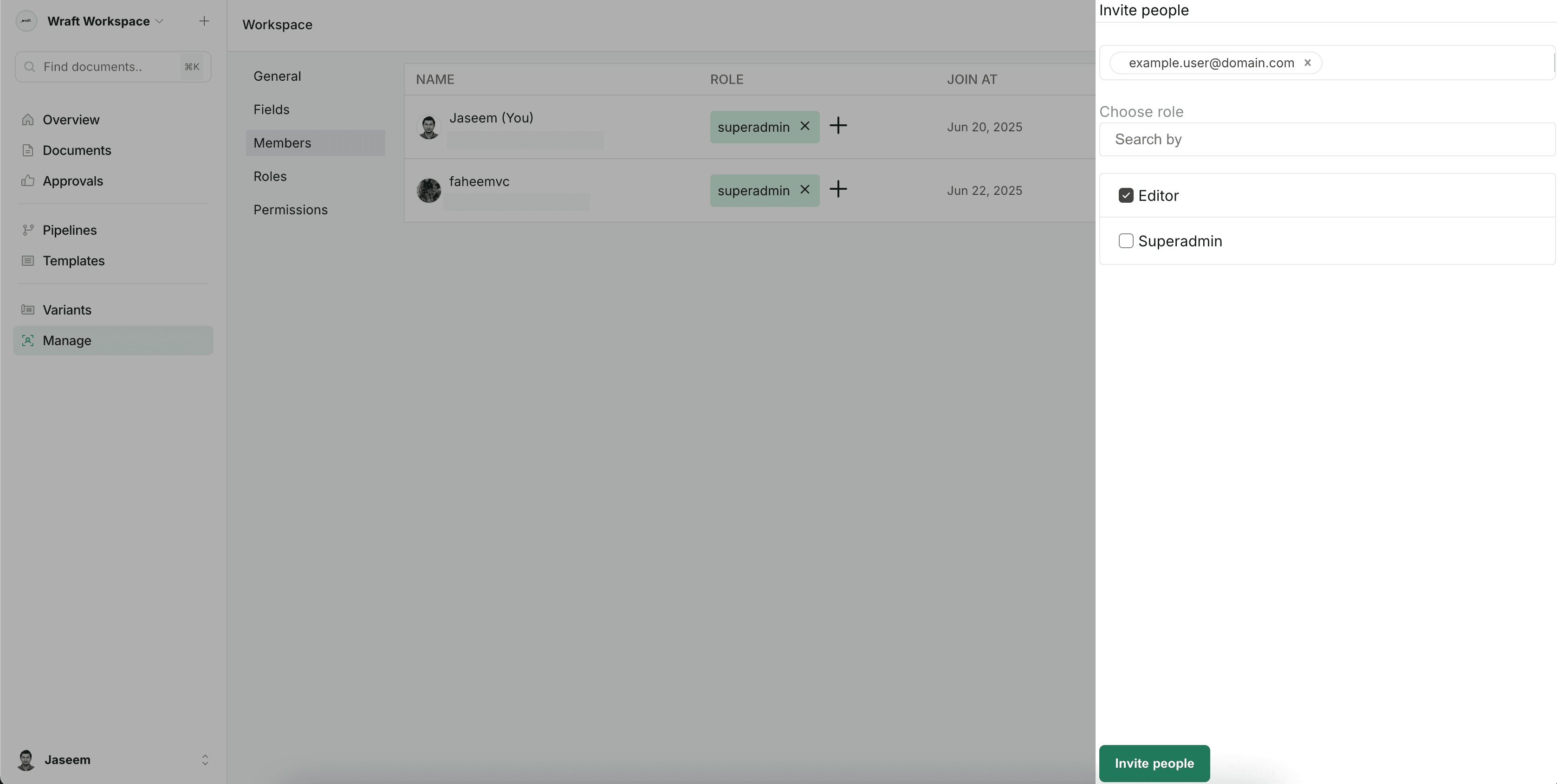 Members Management