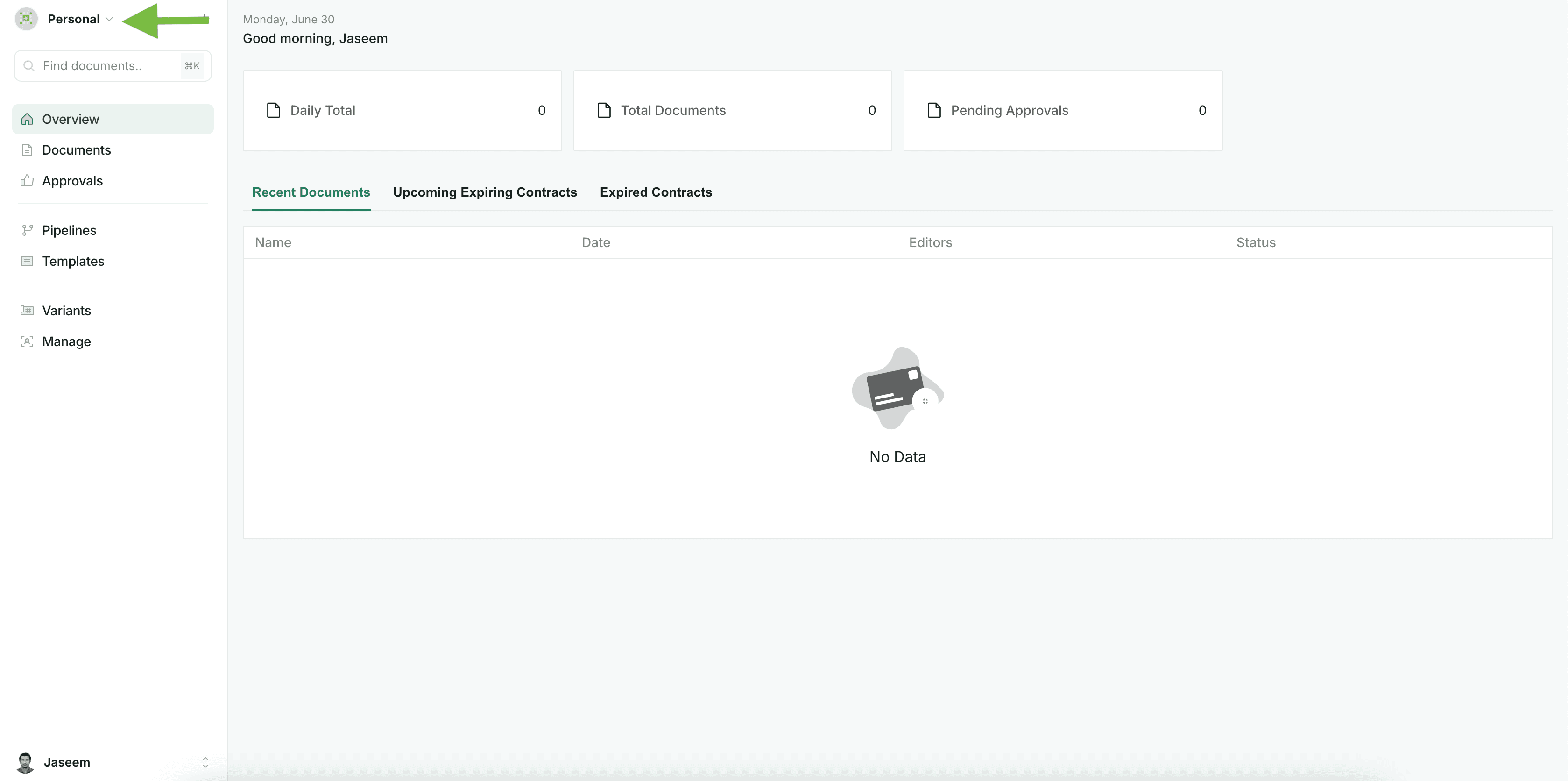 Workspace Switcher